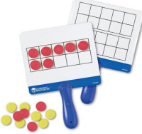 Magnetic 10 frame for 2 sided counters