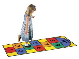 numbers hopscotch carpet