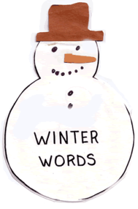 Winter theme vocabulary